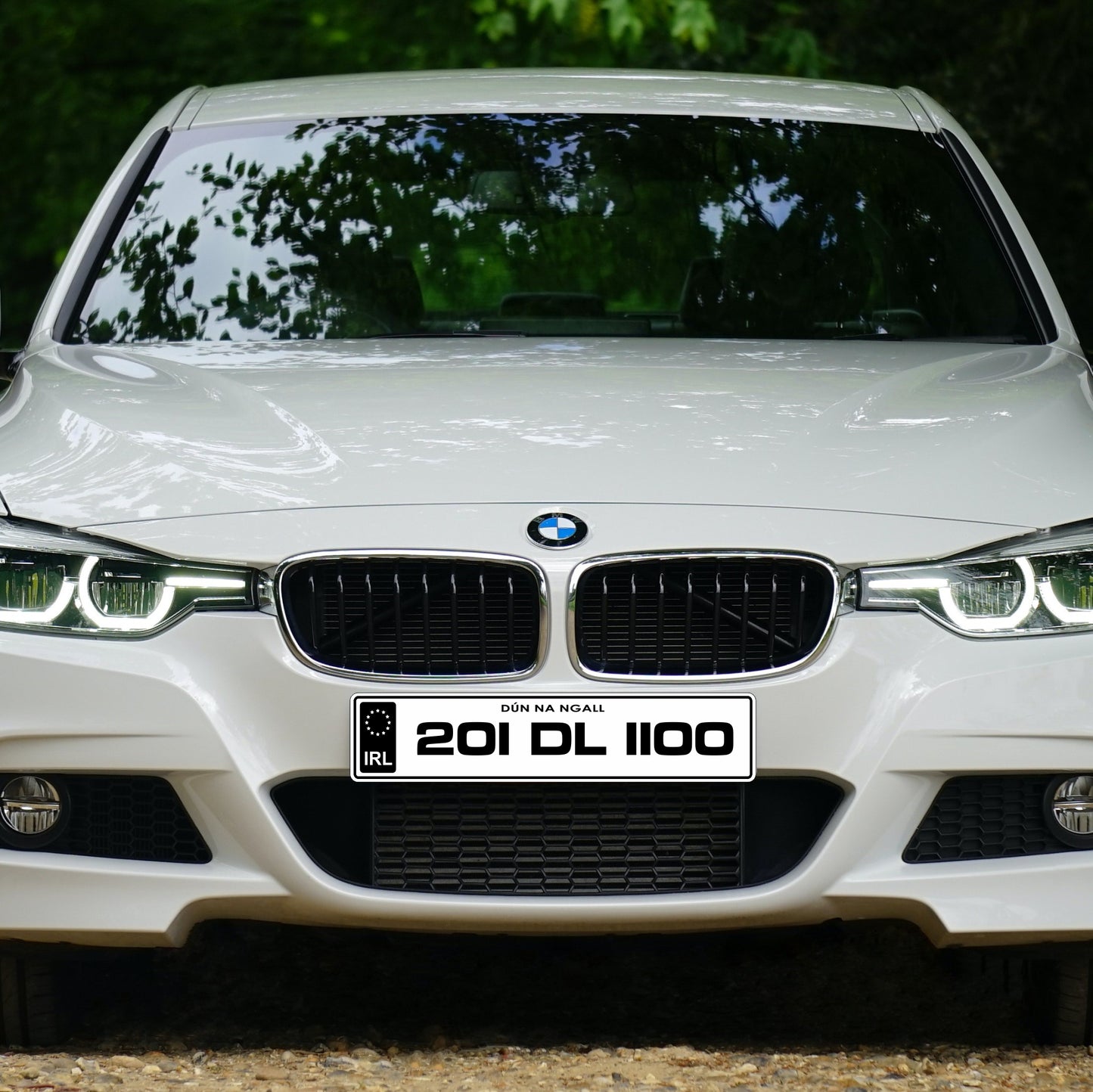 Custom number plate, Sporty black IRL design customise your show plate at signworx.ie