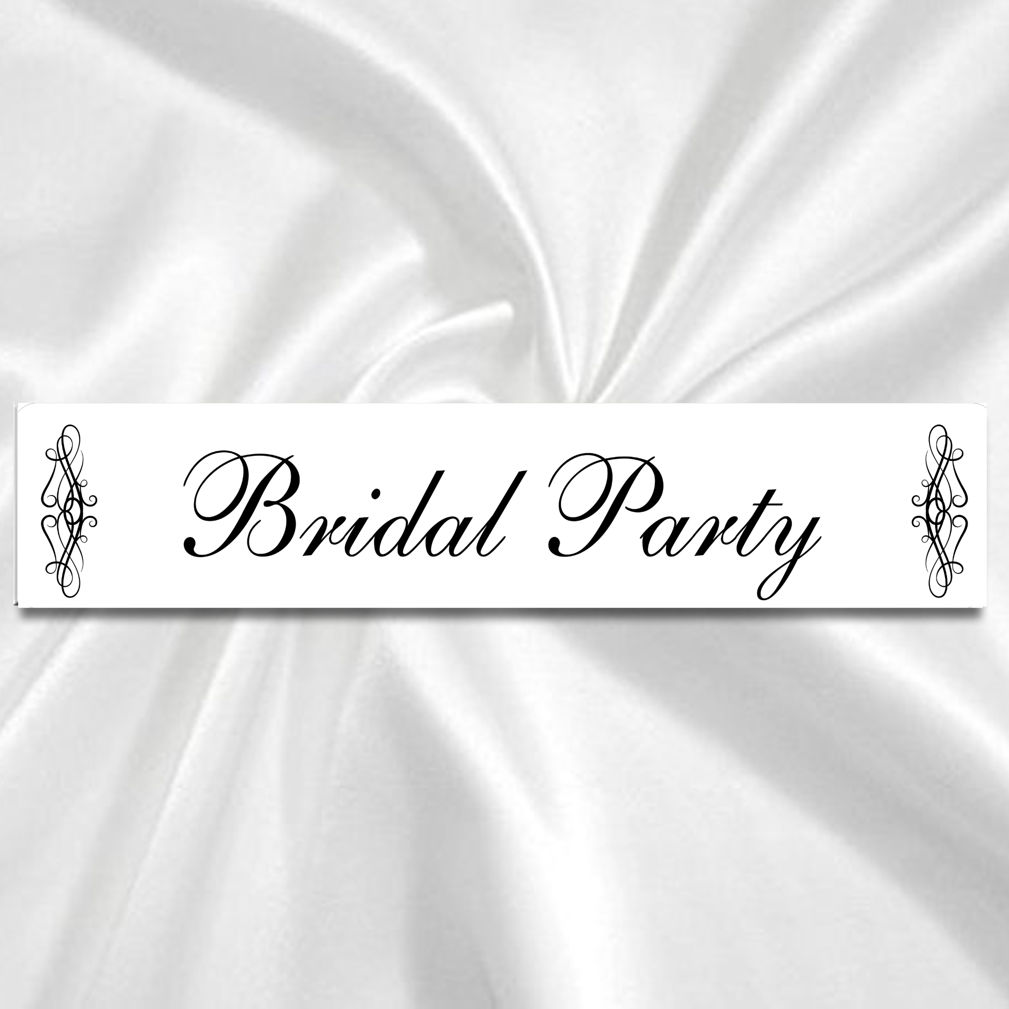 Wedding Car Number Plate -Elegant Swashes – Signworx.ie